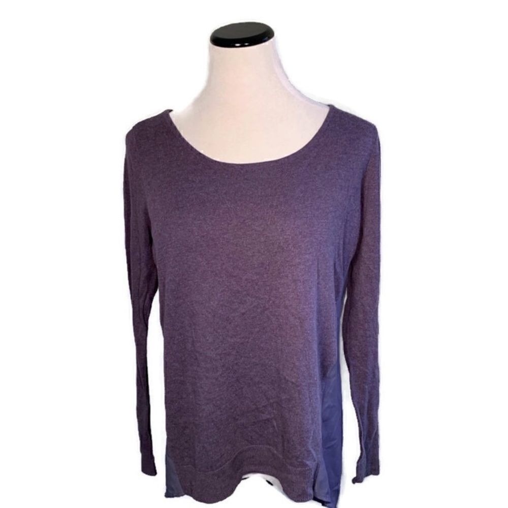 Guess Blue Sheer Back Top Sz M